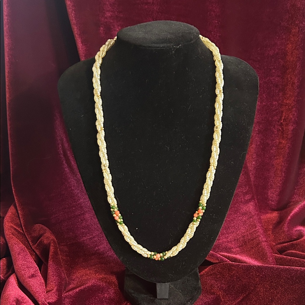 Vintage Freshwater White Rice Pearl Necklace